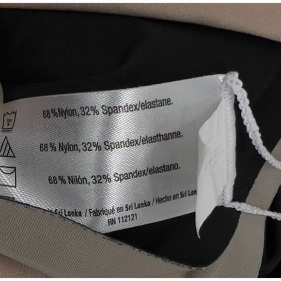 Assets By Spanx Reversible Mid-Thigh Shapewear Slip Dress Spandex Black/Natural - Picture 4 of 11